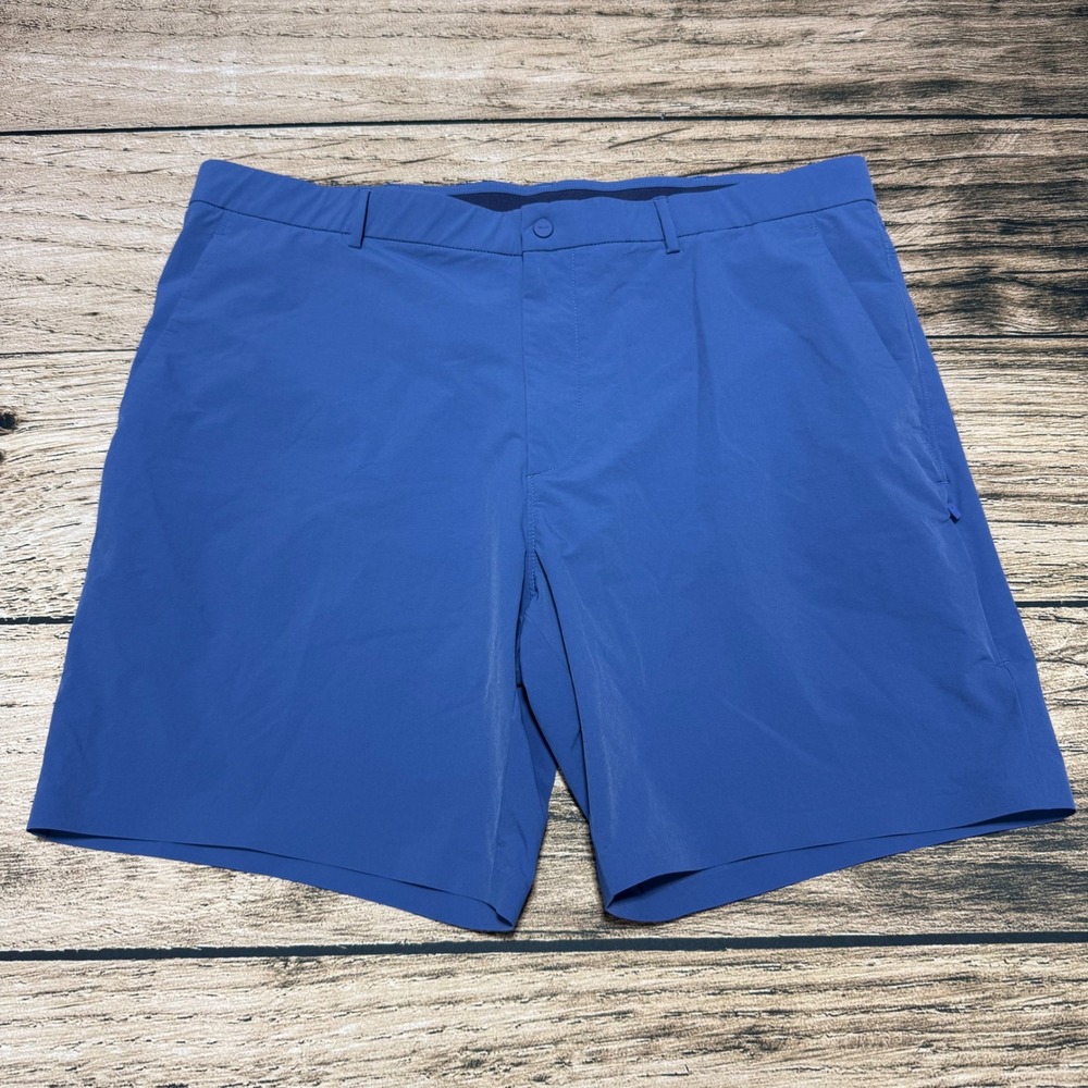 RLX Ralph Lauren Golf Shorts Men 40 Blue Tailored Fit Performance Stretch Solid